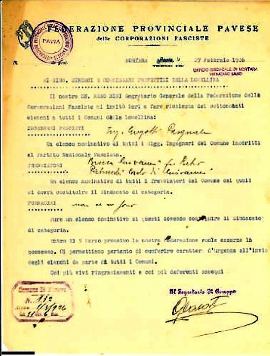 1926 Federazione Provinciale Pavese delle corporazioni fasciste.jpg